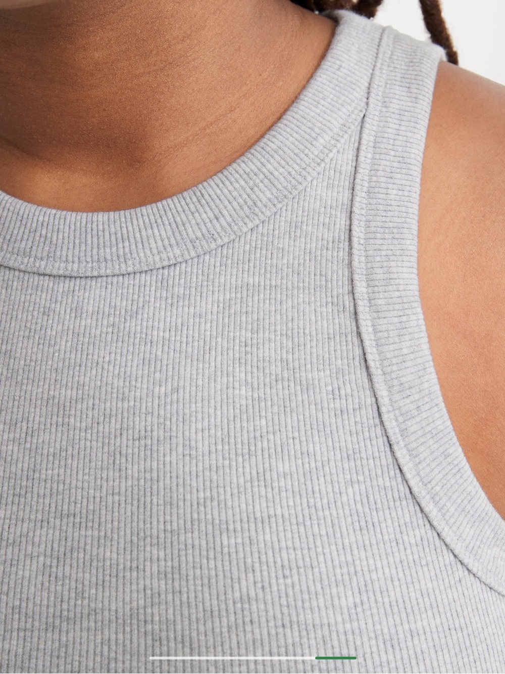 aerie Ribbed Tank Top in Heather Gray - Picture 5 of 10